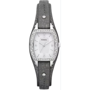 Watch strap Fossil JR1335 Leather Grey 10mm